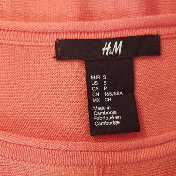 H&M Tunic Sweater Womens Size Small Lightweight Hi Lo Stretch Soft Pullover Top - Picture 8 of 13